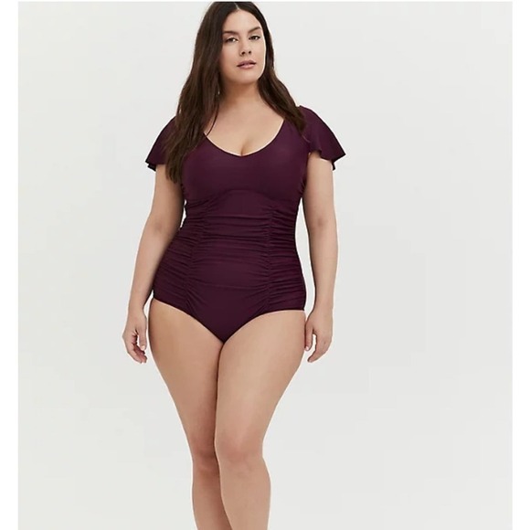 New! Torrid size 4 Flutter Swim Bathing Suit 4X - Picture 3 of 5